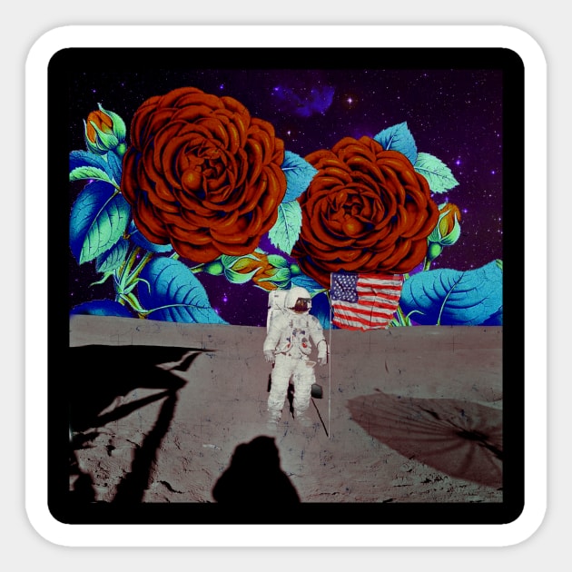 NASA - Moon Landing Sticker by SpaceART